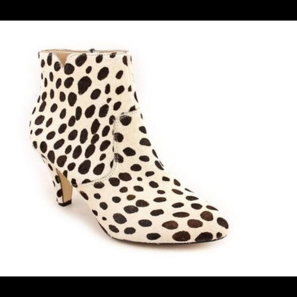 Wild Dalmatian Spotted Calf Hair Booties